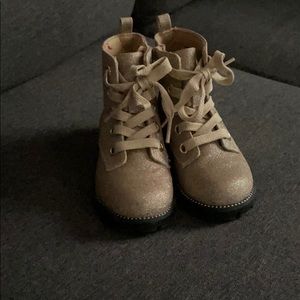 Glittery Gold Boots